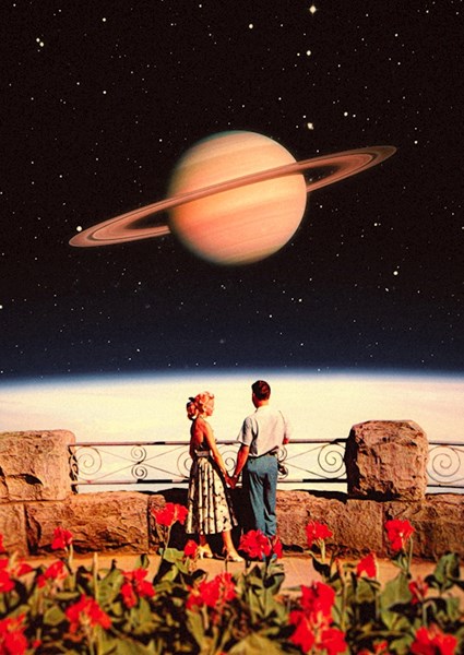 Space Love Poster von Taudalpoi Printler 