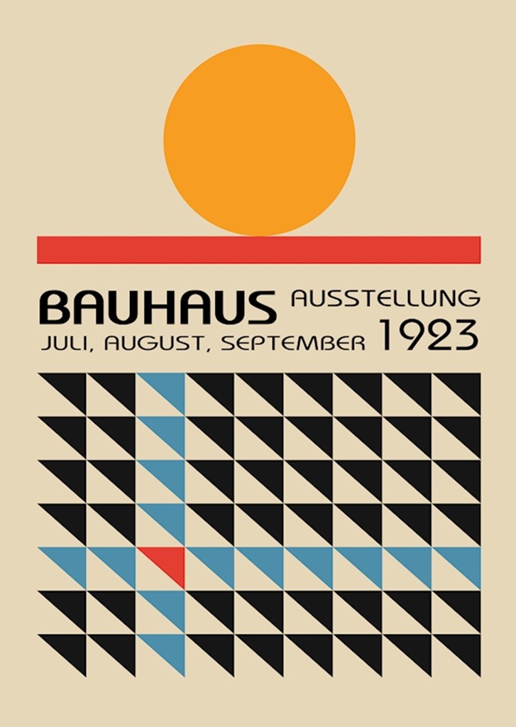 orkester præambel zone Bauhaus-udstillingen 1923 Poste plakat af William Gustafsson - Printler