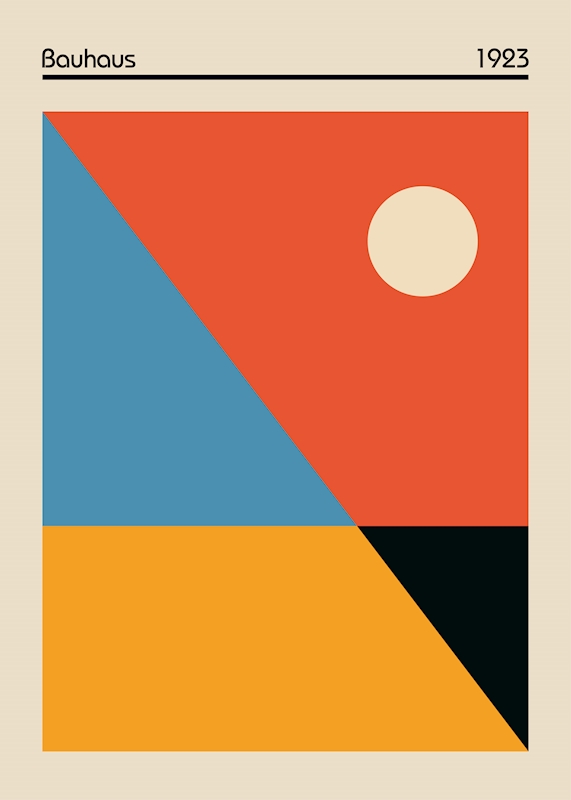 Bauhaus Square Poster Posters & Prints By William Gustafsson - Printler