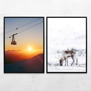 Poster Pair - Lapland Winter